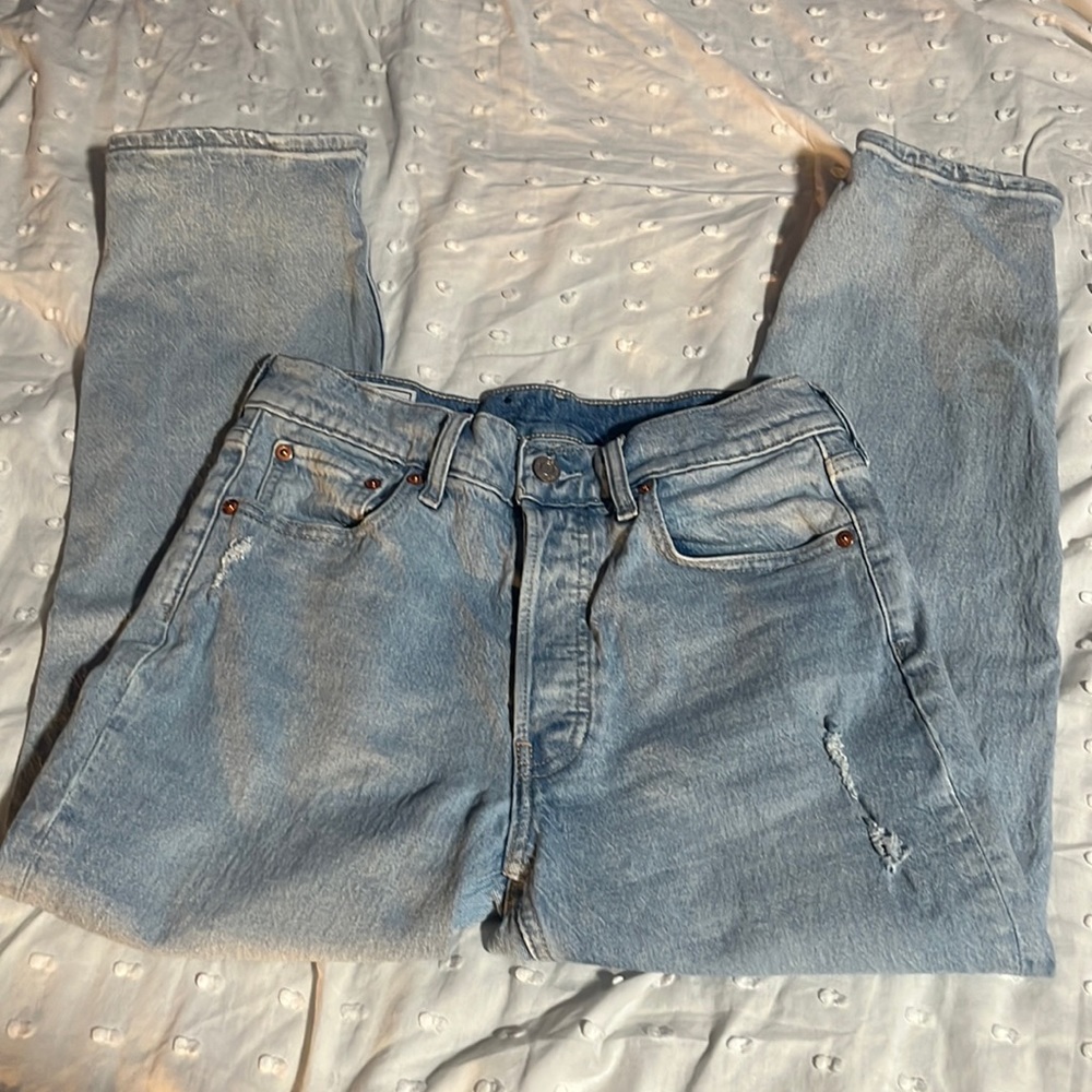 Distressed Cheeky Sky High Straight Jean